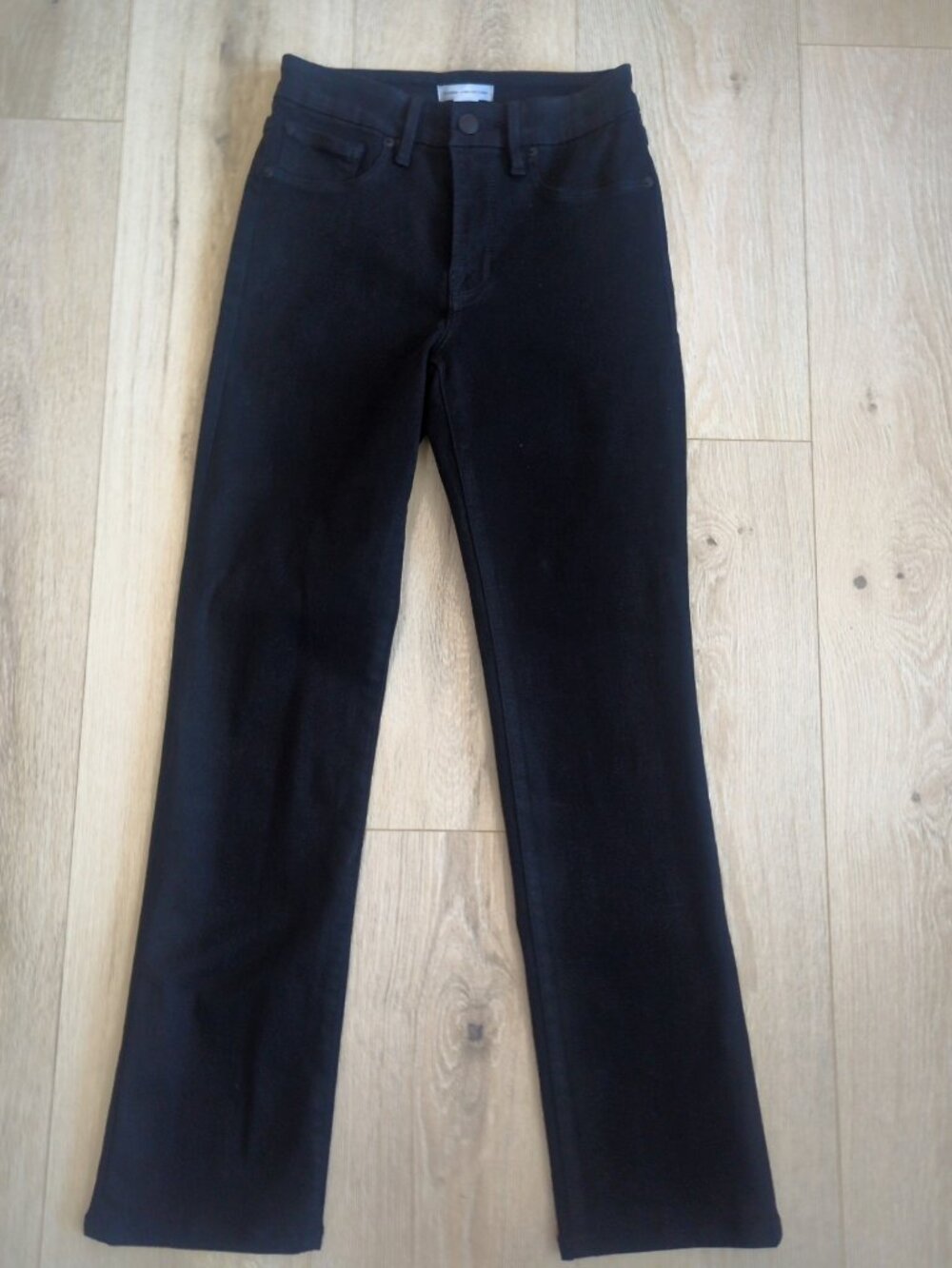 NWOT Good American Never Fades Good Legs Straight Jeans Black 00/24